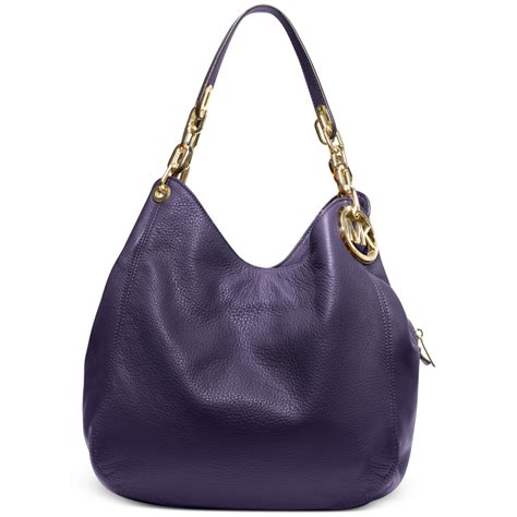 Michael Kors purple shoulder bag